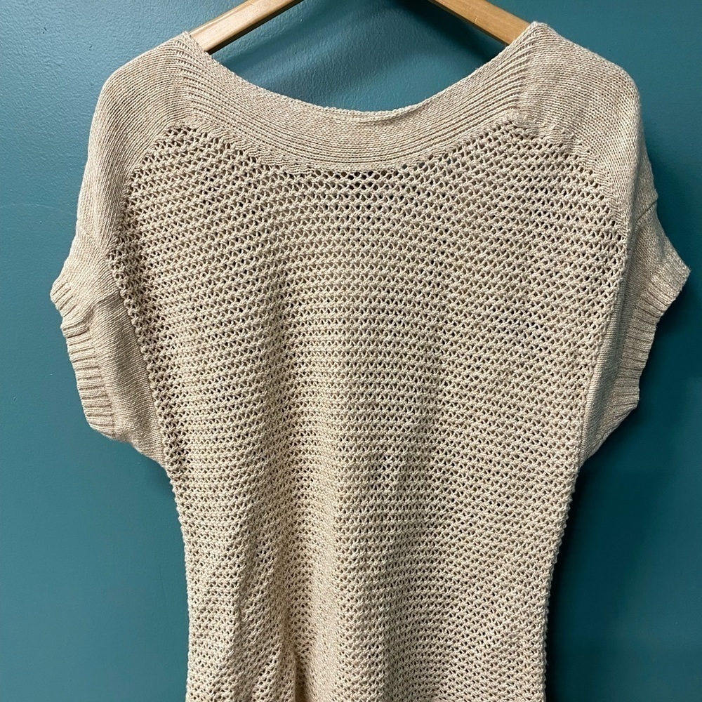 Eddie Bauer Open Weave top - XL Oatmeal